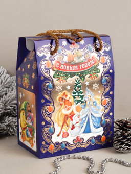 Цена за 12 шт. Коробка подарочная 17х11х23 см / 1872 /уп 12/600/новогодняя - ГалеонТрейд фото 2