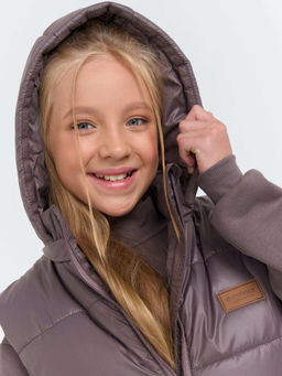 Жилет со съемным капюшоном Темный шоколад 7+ - Bungly фото 13