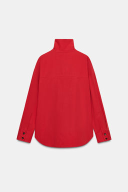 HIGH NECK WRAP SHIRT - Zara фото 12