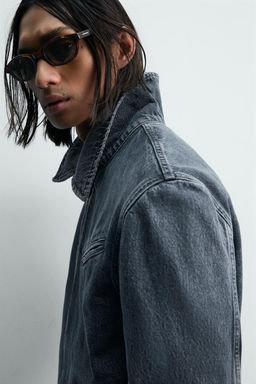 LIMITED EDITION ZIP-UP DENIM JACKET - Zara фото 13