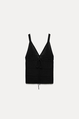 POINTELLE KNIT TOP - Zara фото 12