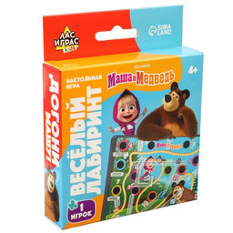 Настольная игра Весёлый лабиринт. Маша и Медведь