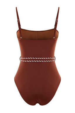 Kahverengi Aksesuarl? Straplez Kapl? Regular Mayo TBESS26MA00031 - Trendyolmilla фото 2