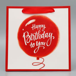 Пакет ламинированный квадратный Хеппи пездей, 22 22 11 см