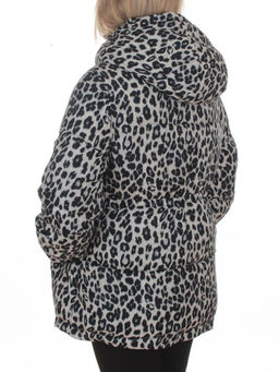 SJ 2251 GRAY/LEOPARD Куртка зимняя женская (200 гр. холлофайбер) - Fashion фото 6
