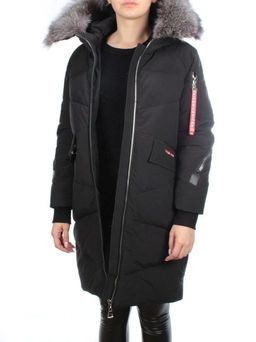 CU-19056 BLACK Пальто женское зимнее CUTEELF (200 гр. холлофайбера) - Fashion фото 8