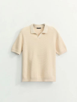 Джемпер поло фактурной вязки / Zarina  фото 7