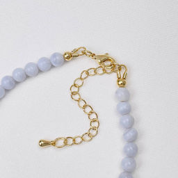 Браслет из Голубого агата 17 см +