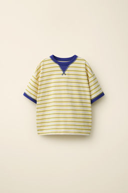 CAMISETA PESPUNTES CONTRASTE CREATED BY CARAMEL LONDON X ZARA / Amarillo claro