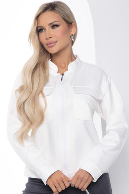 Жакет на молнии Александра (белый) Б8898 - Lt collection фото 6