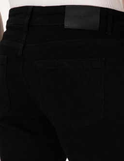 Siyah Straight Fit Jean Pantolon