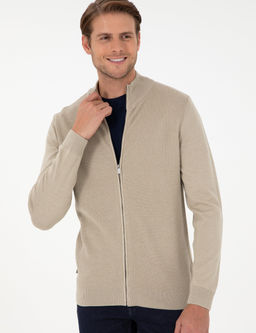 Kum Melanj Slim Fit Fermuarl_ Triko H_rka