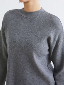 Yar?m Bal?k?? Yaka Kad?n Triko Kazak