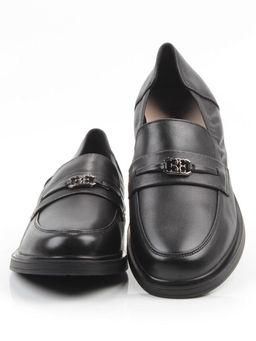 03-DEB103-1 BLACK Лоферы женские (натуральная кожа)
