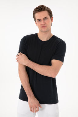 Erkek Regular Fit Bisiklet Yaka Modal Siyah Basic Ti__rt Sepette S_rpriz _ndirim - U.s. polo assn фото 3