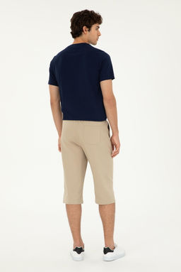 Мужские трикотажные шорты светло-хаки - U.s. polo assn фото 4