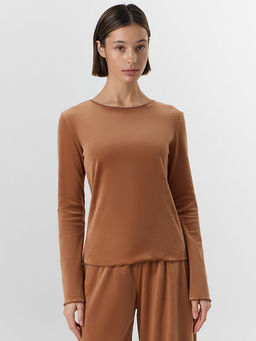 Комплект домашний женский велюровый коричневый - Mark formelle фото 3