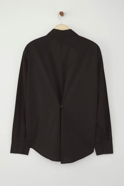 Beyaz Arkas? Dugme Detayl? Oversize Gomlek TWOAW26GO00009 - Trendyolmilla фото 7
