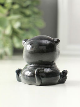 Фигурка для чайной церемонии "Кот с монетой привлечение богатства" меняет цвет 6х5,5х5,5 см   109269