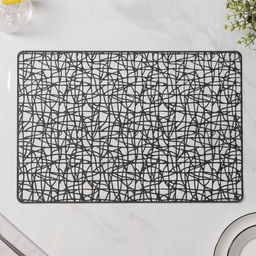 Набор салфеток сервировочных Доляна Милла, 4 шт, 3045 см, цвет чёрный  фото 3