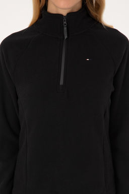Kad_n Siyah Fermuarl_ Dik Yaka Polar Sweatshirt - U.s. polo assn фото 6