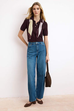 Mavi Normal Bel 100% Pamuk Baggy Jeans TWOSS26JE00140 - Trendyolmilla фото 3