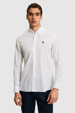 Erkek Beyaz Uzun Kollu Basic G_mlek - U.s. polo assn фото 3