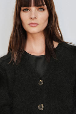 Cardigan en mezcla de mohair