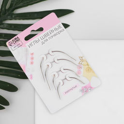 Цена за 5 шт. Иглы для пэчворка, d=1 мм, 5.3-6.6 см, набор 4 шт