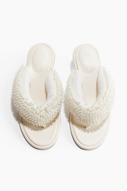 Sandalias de tac?n con cuentas - H&m фото 3