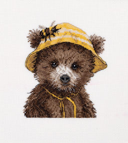 Klart набор для вышивания 8-584 Мишка пчеловод 14.5 х 14.5 см