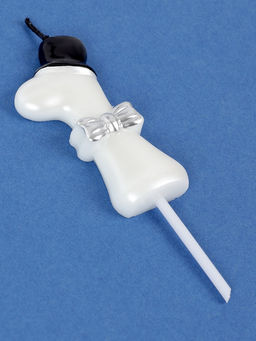 Цена за 3 шт. Свеча для торта «Джентельмен», цифра 1, белая