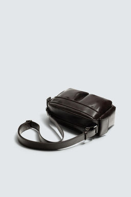 LEATHER CROSSBODY BAG - Zara фото 2