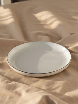 Тарелка плоская D18,4 белый фарфор