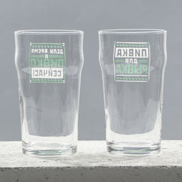 Бокалы для пива с надписью Мужик, 2 шт. по 570 мл, 18+