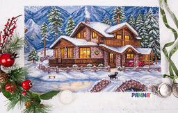 Набор для вышивания PANNA Золотая серия PS-1990 Горное шале 41 х 28 см