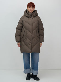 Пальто двубортная зимнее утепленное Бренд: Visdeer  фото 2