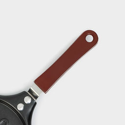 Сковорода Доляна «Котик», d=14 см, пластиковая ручка, антипригарное покрытие, углеродистая сталь, чёрная