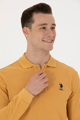 U. S. Polo Assn / Мужской горчичный базовый свитшот - U.s. polo assn фото 16