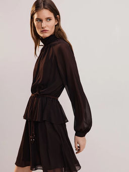 Платье мини с поясом / Zarina  фото 6