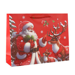 Цена за 12 шт. Пакет подарочный Новый год 39х30х11 / 1655-3 /уп 12/360/210г/м2 - ГалеонТрейд фото 2