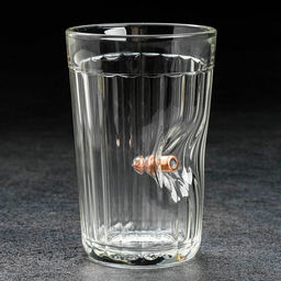 Стакан граненый с пулей Непробиваемый, 250 мл