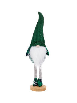 Фигура текстиль «Гном в зелёном» 54 см, 1 LED, от батареек AG13×3, свечение тёплое белое