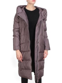 2118 GRAY/PURPLE Пальто зимнее женское MELISACITI (200 гр. холлофайбера) - Fashion фото 8
