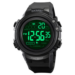 Часы наручные Skmei мужские электронные спортивные 2260black-black