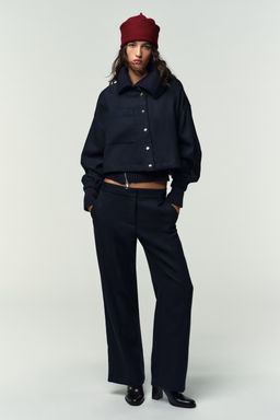 SHORT BALLOON BOMBER JACKET