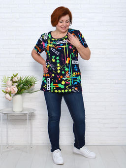 IV-CAPRIZ Взрыв - футболка темно-синий