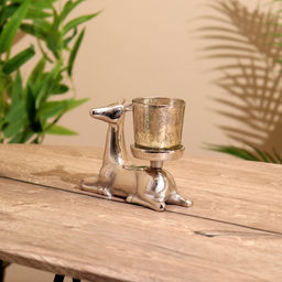 Подсвечник «Оленёнок», 15×6×11 см, алюминий