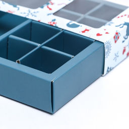 Коробка под 8 конфет и шоколад «С Новым годом!», 17.5×17.5×3.5 см