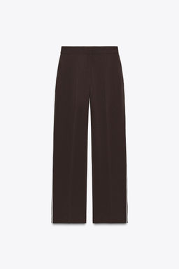 STRAIGHT-LEG TROUSERS WITH SIDE STRIPE